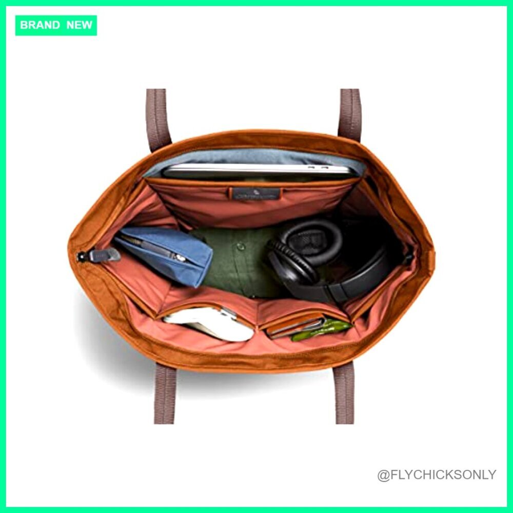 15L Laptop Tote Bag with Padded Compartment, Water-Resistant Recycled Fabric - Picture 5 of 7